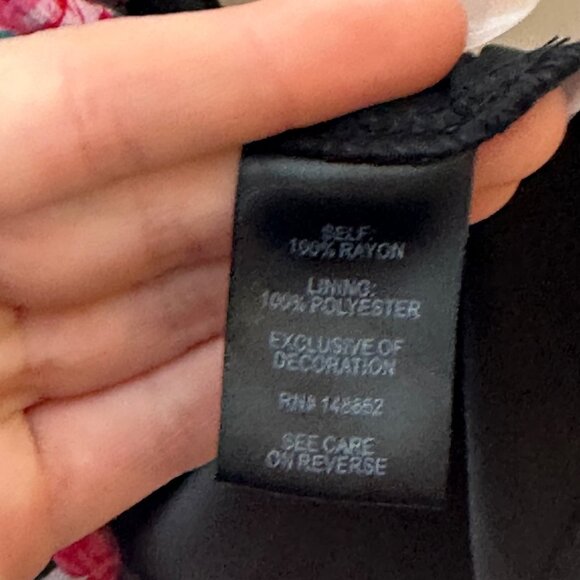 Torrid Black Floral Lace-Up Dress Womens Plus Size 6 Dark Cottage Whimsigoth - Picture 9 of 16